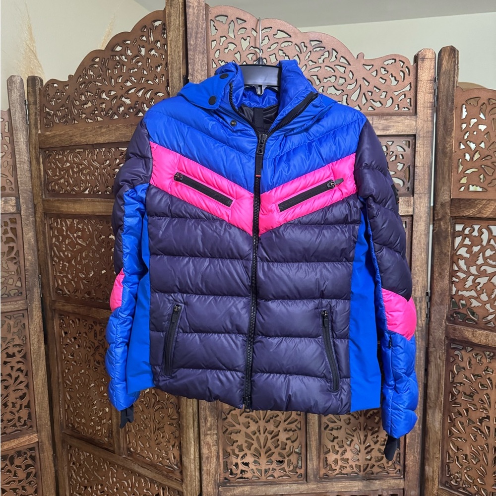 Bogner Blue and Pink Ski Jacket - Picture 2 of 4
